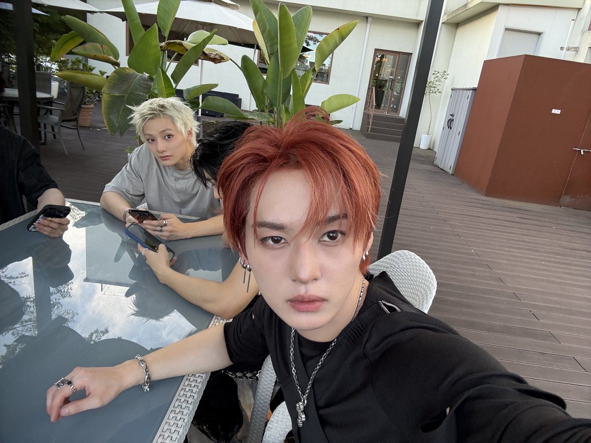 gyoja_stay's tweet photo. 아리땨리한 넷이서 헤메 다 한채로 외출해서
뭔 기린이랑 공룡 있는 카페가서 단체사진찍고 개구리잡고 논거 이게 진짜라고요? https://t.co/5wYsgsLmPZ