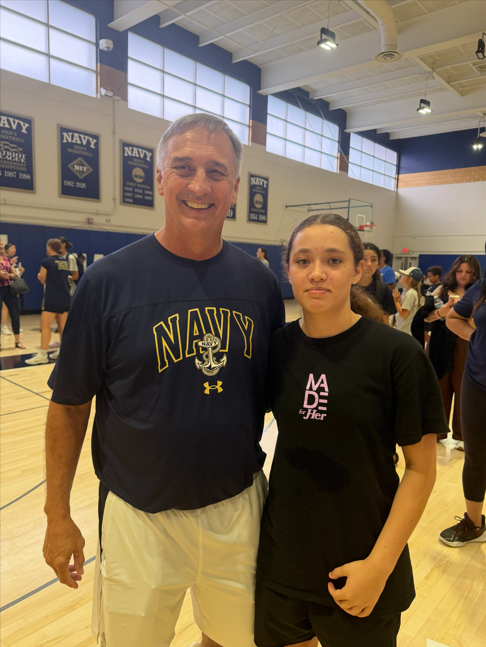 TayaAdams28's tweet photo. Thank you to Navy WBB for giving me the opportunity to compete at your camp! I’m so grateful for everything I learned, the coaching, and the experience throughout the camp. Already looking forward to next year! ⚓️🏀
@coachcampbell20 @NavyWBB @gcladyramsbball https://t.co/br5YYUIQGT