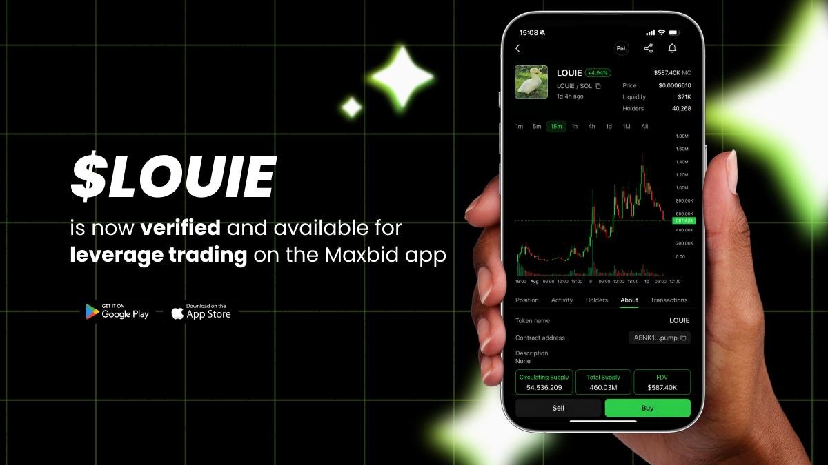 maxbidbro's tweet photo. solana:AENK1YJ9978xp19xQLKat6eNmndf7Jg2FxFfKiwvpump is live for leverage trading & borrowing on the Maxbid App & dApp.     
                                                                                                 CA: AENK1YJ9978xp19xQLKat6eNmndf7Jg2FxFfKiwvpump                   

Start trading: https://t.co/8Qvd7li7gj                           

The miracle duck