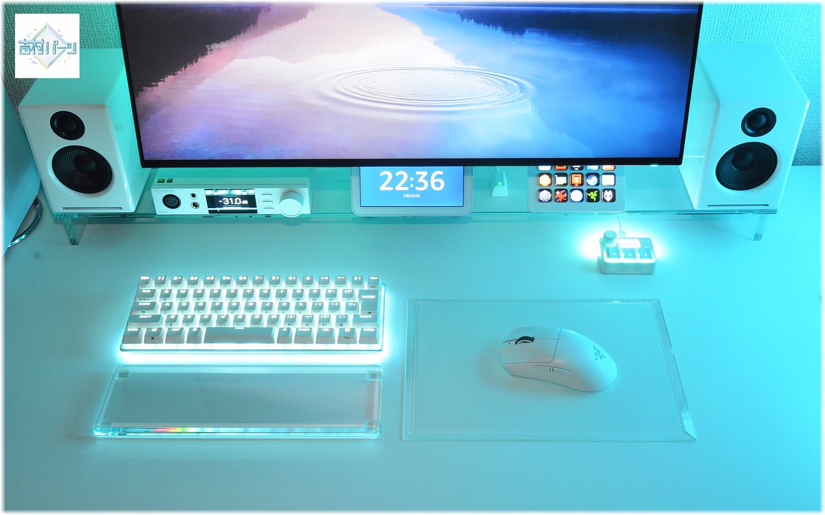 吉村特殊パーツ製作所ガラスマウスパッド/鏡ガラス店