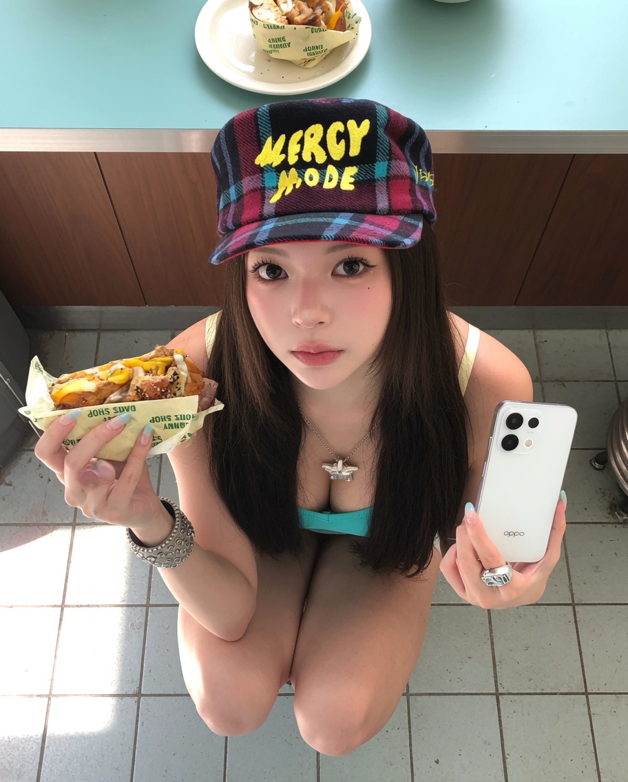 ZDHX002468's tweet photo. 选择困难🤔 食物，乳沟，还是电话呢？ https://t.co/1iq8Vgbnge