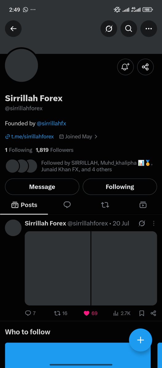 vixtrader_'s tweet photo. @sirrillahfx @sirrillahforex @AquaFunded @SocialFX001 @OGO_FX All is done sir I wish all the best ✅ 
@Yuse_vol2 @Yyusufalifta @justprotocol https://t.co/1gPhXjArSq