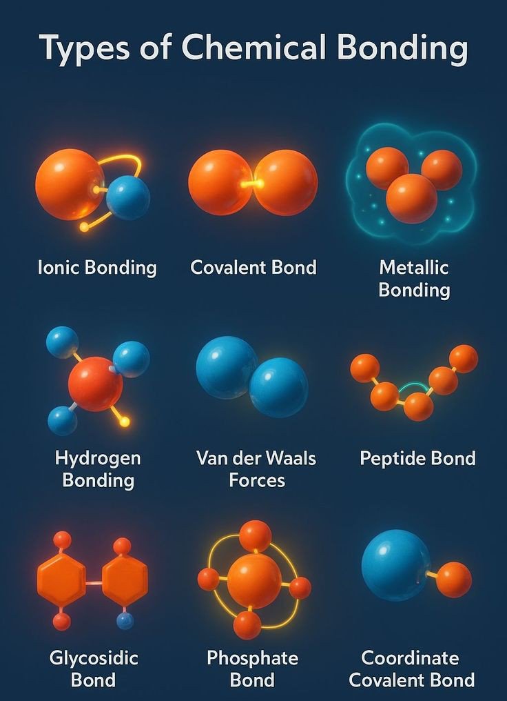 TheMapsGuide's tweet photo. Type of chemical bonding https://t.co/DXluQGOP9m
