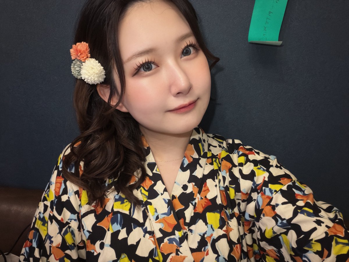 nico_lnmr's tweet photo. 今日5時までいてます！！！
はじめてデコ出ししたかも？？浴衣イベ3日目やけど3日間で1番お気に入りのビジュ😸👍🏻ギャル姐さんってかんじ
#ミナミ #コンカフェ #ミナミコンカフェ https://t.co/zb2Qr9jwul