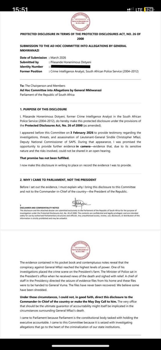 Lisathe_first's tweet photo. Ramaphosa might have conspired to kill General Mfazi. 

Allow the Witness ! https://t.co/5jnQckrvH4