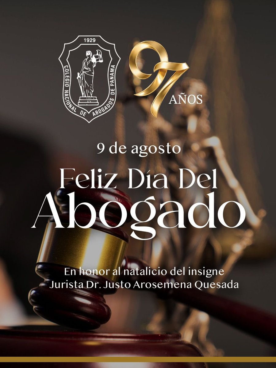 PanamaCNA's tweet photo. ⚖️ El Colegio Nacional de Abogados de Panamá extiende un cordial saludo y reconocimiento a todos los profesionales del Derecho que, con ética, compromiso y vocación de servicio, contribuyen diariamente al fortalecimiento de la justicia y del Estado de Derecho en nuestro país. https://t.co/SH8EpVKxmB