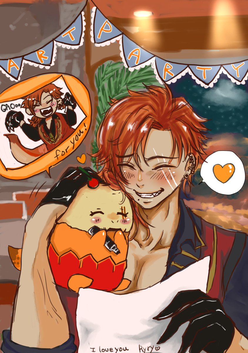 touya_sub_rvadx's tweet photo. 旗、ライト、夜空 手直し🙏
準備中のsurprise! 🌋🍖🧡🧡🧡(最up)
#DinoboiArtParty
#Ryzart
#Ryzarws https://t.co/r8oo3LjLvi