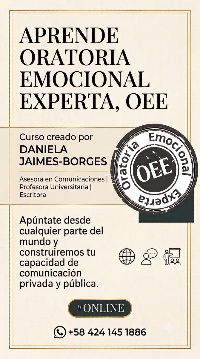 danielajaimesbo's tweet photo. Más allá de la oratoria tradicional. 
- Escucha
- Habla consigo (oratoria íntima)
- Habla con el otro (oratoria pública)
~~~
¿Quieres saber más?
Escríbeme y comencemos 🙌🗣️📩 https://t.co/eCvV6euHiW