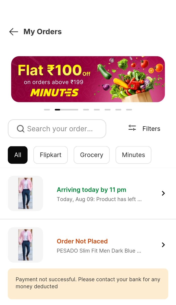 anil_kumar_a143's tweet photo. I have ordered product on @Flipkart during order showing delivery by today end of day but till now not out for delivery my product I want today till night so please delivery my product accordingly your given timeline @flipkartsupport otherwise paid bonus money for your late time https://t.co/Rnoswl3lBF