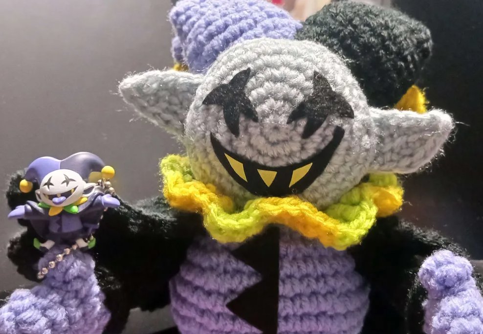 turriiturrii's tweet photo. LOOK WHO'S HERE!!!🃏 wicked little guy beautifully crafted by @magsmixedup !!! Isn't he just the cutest!!??!? https://t.co/ipQKlogLjt