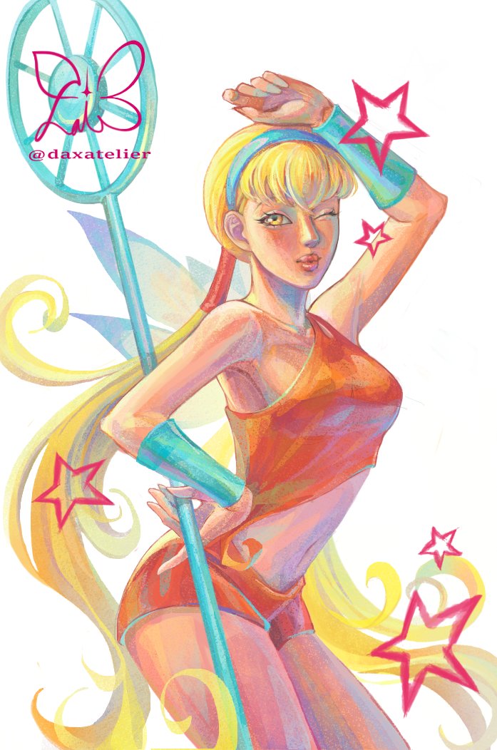 daxatelier's tweet photo. my 2 version of stella 
#winx #winxclub #stella #fanart https://t.co/CIkJTZRBmB