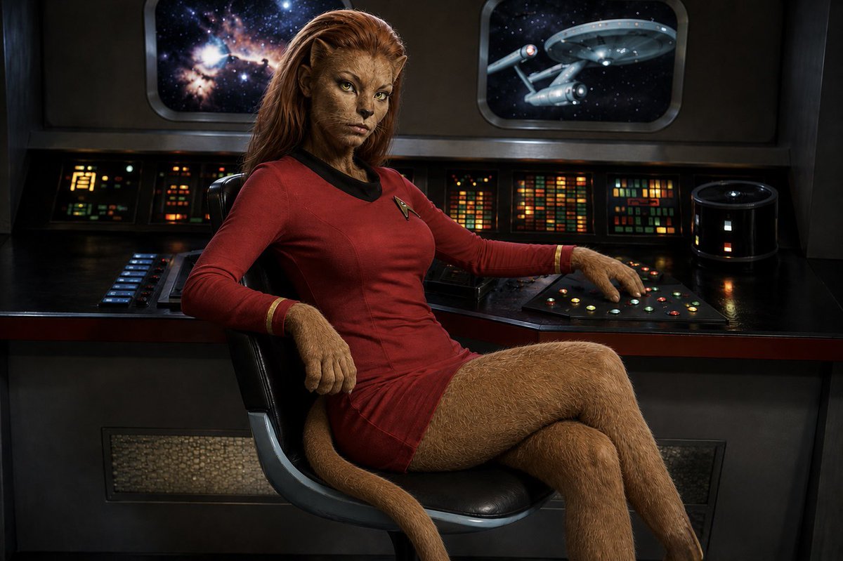 dazzerc's tweet photo. Lt M’ress from Star Trek TAS. This is how she would have looked in a live action episode!! #startrek #startrekTAS #Mress #Arex #StarTrekTheAnimatedSeries https://t.co/7WB3ch9loK