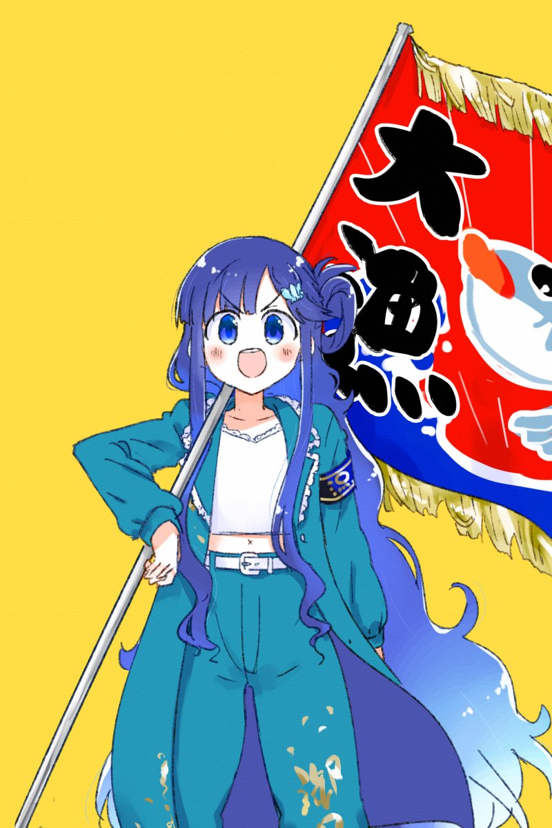 _fno10_'s tweet photo. 特攻服に文脈が発生してしまう類の女、浅利七海。 https://t.co/7KzsdI4rtC