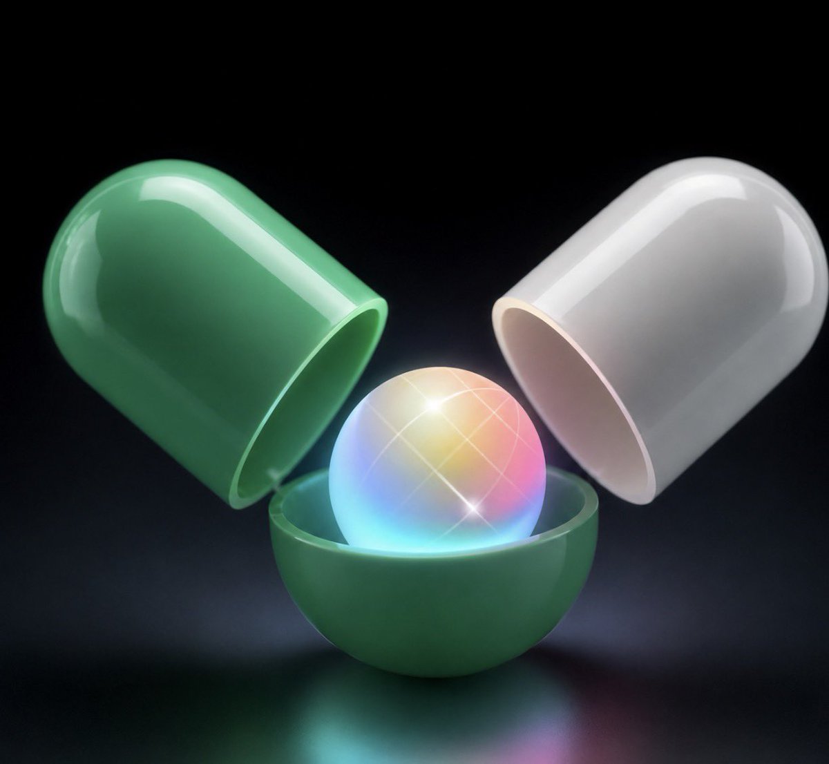 okioki42142509's tweet photo. There’s a rumor going around that @world_xyz was born inside a green and white pill https://t.co/y1xtVPVkbT