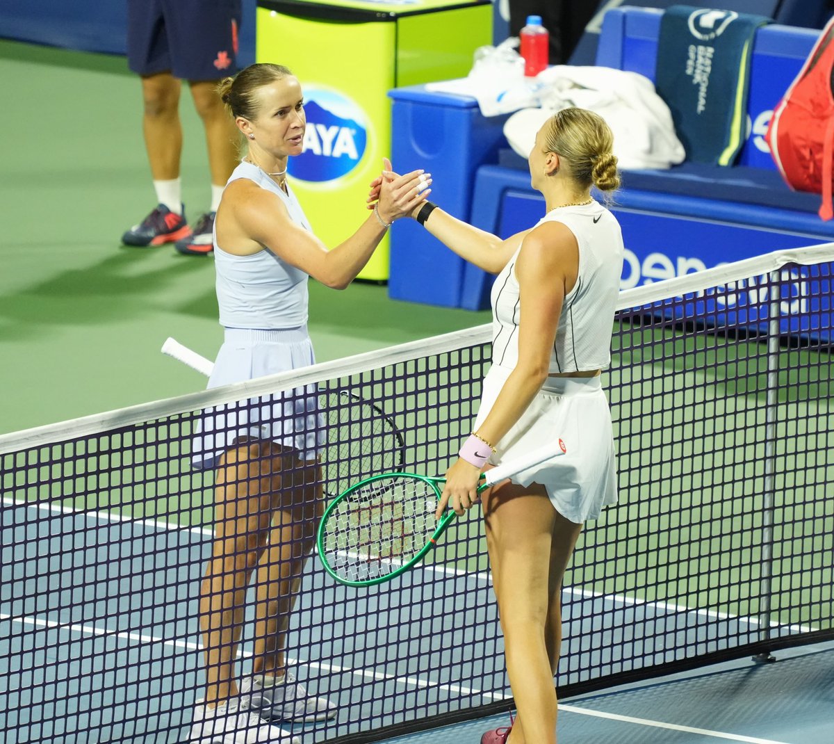 MatchPointCAN's tweet photo. Some shots of 9th seeded Elina Svitolina of Ukraine in her 6-2, 6-4 win vs Amanda Anisimova Saturday night that sends her to the @NBOtoronto quarterfinals. The 2017 🏆 looks locked-in! 

#NBO26

📸 @McIntyreTennis https://t.co/3QWtuMfrpe