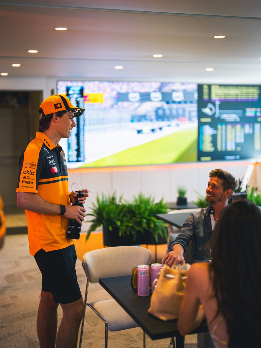McLarenF1's tweet photo. Two Aussie motorsport greats 🇦🇺

#McLarenF1 | @alpinestars https://t.co/WZmUWtG6QN