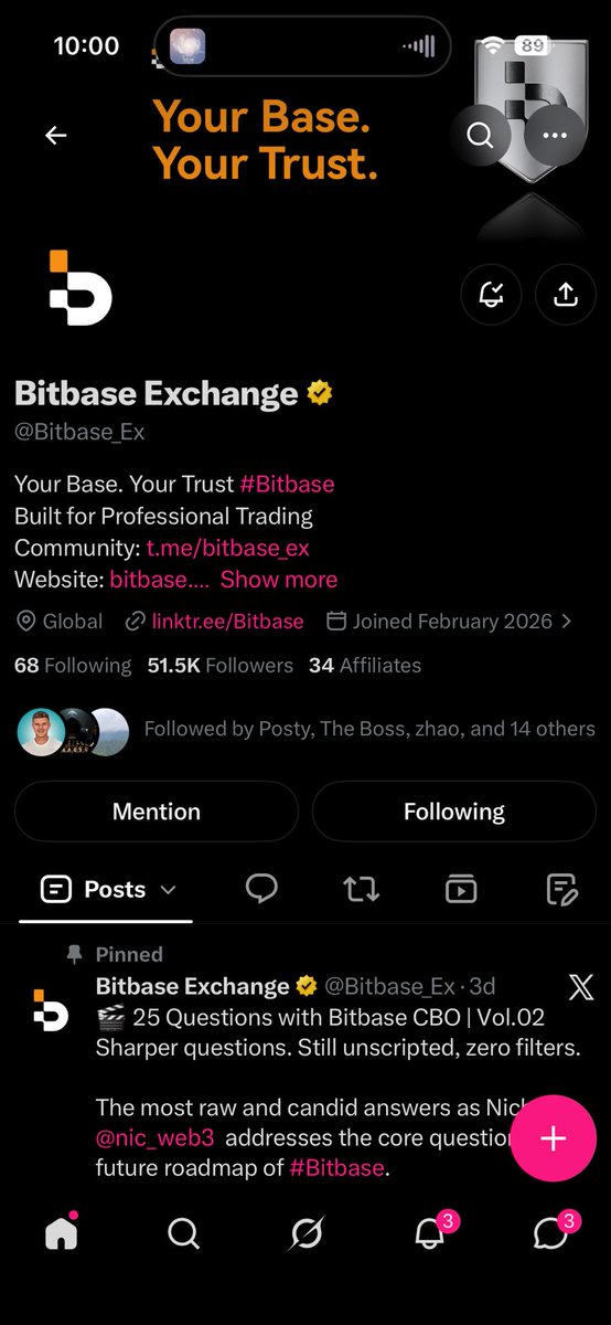liquidatedgf's tweet photo. The chart looks like $LINK (Chainlink) to me because the structure shows a strong recovery from the lows, followed by a breakout and consolidation around a higher support level. #BitbaseGems
Thank you @Bitbase_Ex for this fun giveaway! Always following, the team stay GOATED! ๐๐ค
@eintlucky @nixxnwinx_ @maxchiiato_