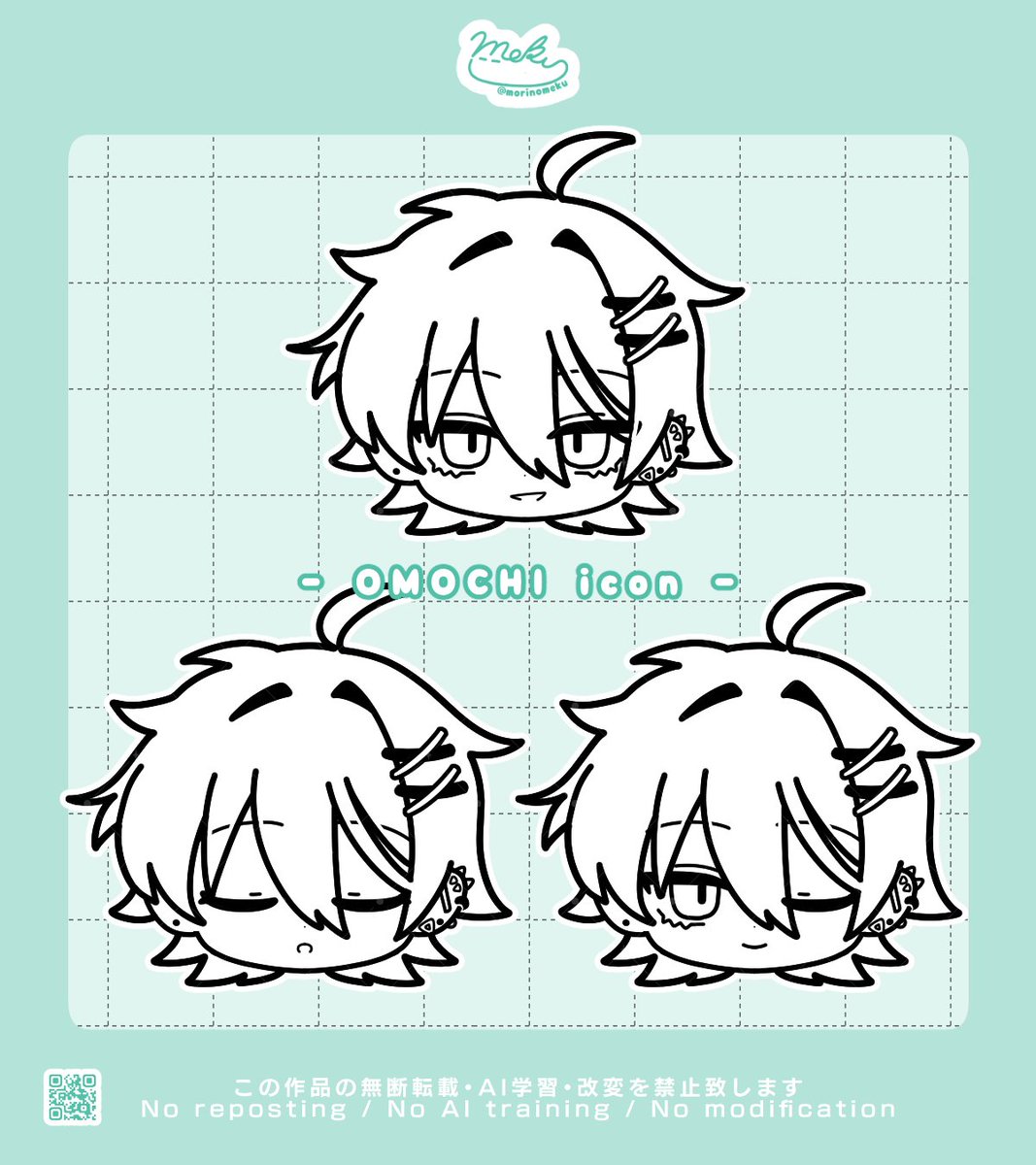morinomeku's tweet photo. -- WORK --ꔛꕤ*｡ﾟ

naque様(@79_naque)のご依頼で正面顔SDのアウトラインイラストを描かせて頂きました✨
ご依頼ありがとうございました～！

ꕤ୭* https://t.co/W2IL2gFd5m