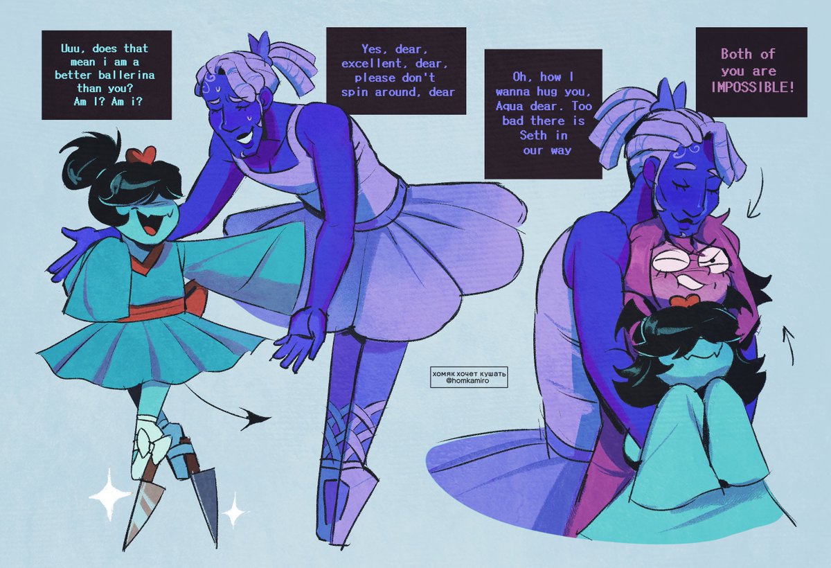 homkamiro6291's tweet photo. Blue spending time with his little siblings 

#deltarune https://t.co/4tNijoYgb5