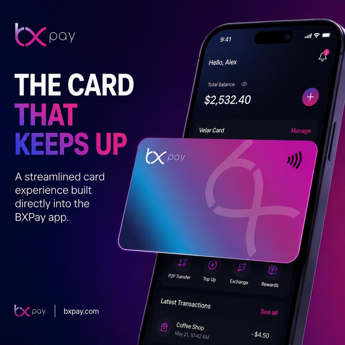 BXPayGlobal's tweet photo. Built for everyday life. BXPay brings your card experience into one connected app, helping you access key features, manage your card, and stay organised wherever you go.
Simple. Connected. Ready.
https://t.co/8Vt6hTbg1a
#BXPay #DigitalCard #EverydayAccess #SmartTechnology https://t.co/t04DZ8OjO5