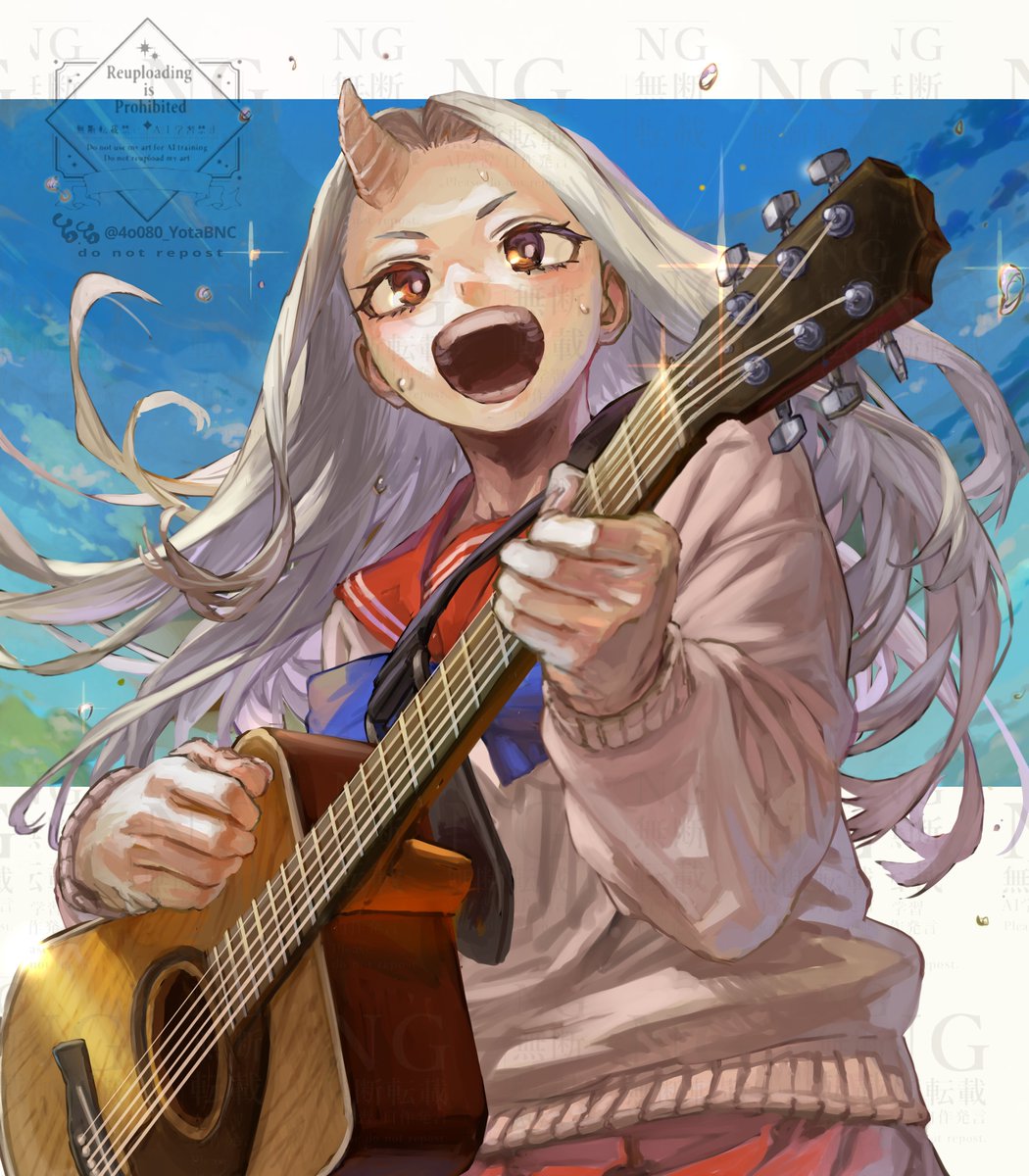 4o080_YotaBNC's tweet photo. ヒロアカ　ファンアート
『I am a hero too』
エリちゃん(8年後)
ブルースカイにも投稿しました
宜しければご覧ください https://t.co/Gqci1bgjLd
