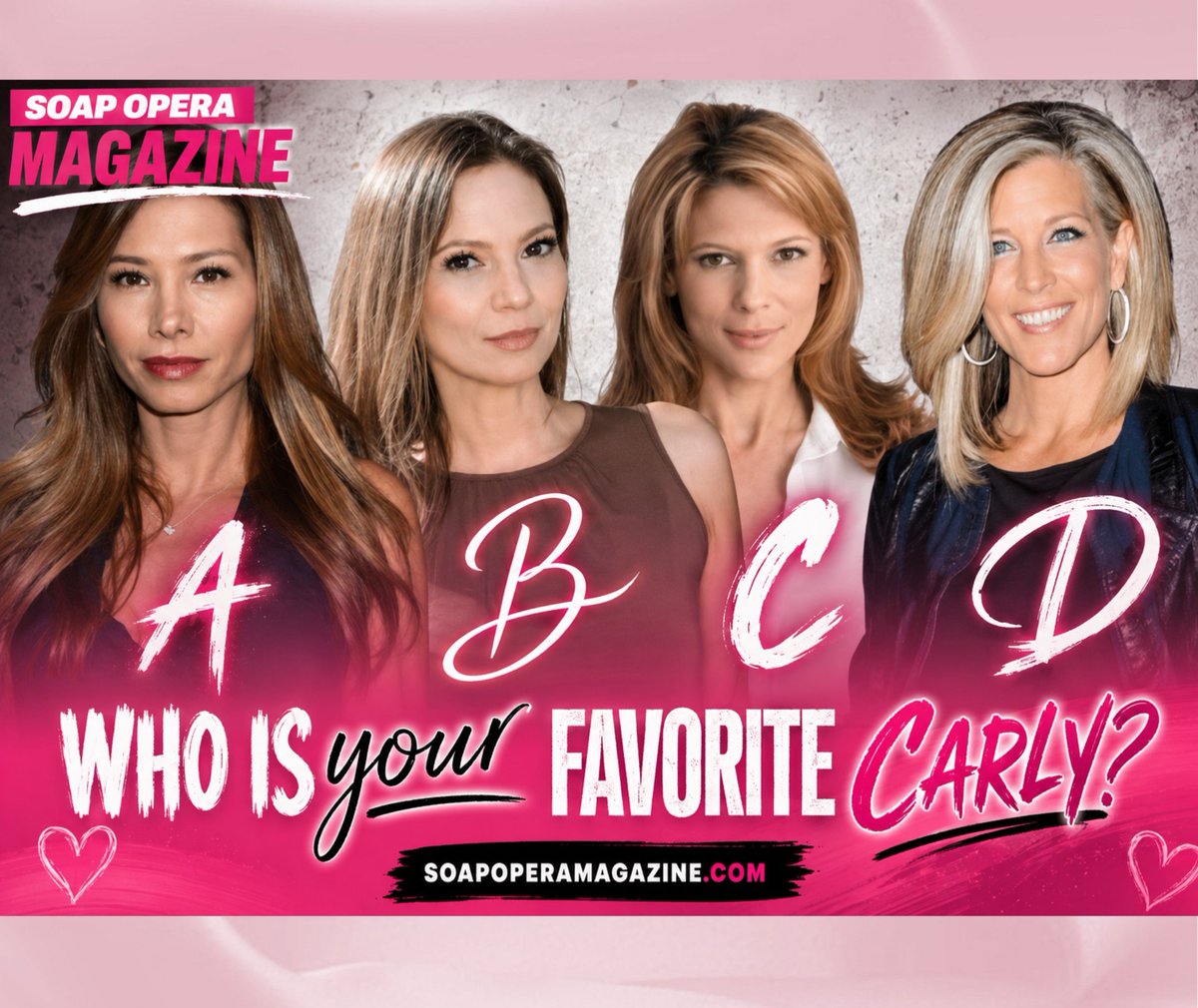 SoapOpera411's tweet photo. Who is your FAVORITE Carly? #GeneralHospital https://t.co/NIzYyNb4E1