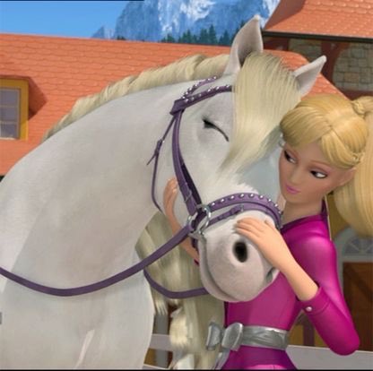 treasuremione's tweet photo. Barbie with her horse 🌸🩷 https://t.co/HlRLMaWxpf