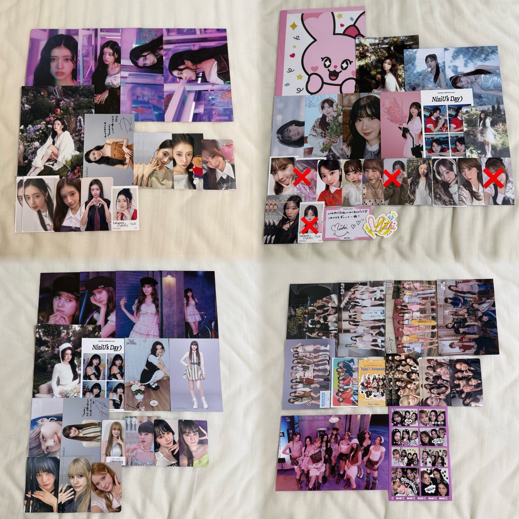 xoxz_08's tweet photo. NiziU 交換 買取 トレカ ラントレ 
譲 画像1-4枚目
求 固定リク/買取
     
物によりn:1のお取引可能です◎(要相談)
郵送又はは8月10日オフイベ関西会場にて手渡し交換🉑
お声がけお待ちしております✨️

#NiziU交換 #NiziUトレカ交換 #NiziU買取 https://t.co/ufQGmTMBFr