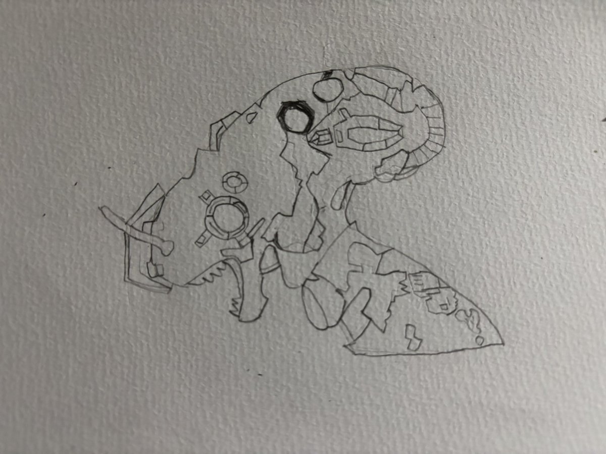 sibaprotogen's tweet photo. 過去に書いたRtype絵を再掲 https://t.co/RWCV1WsI0k
