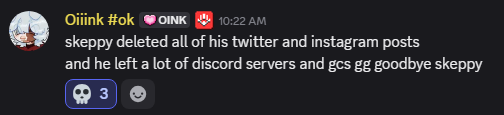 Event_Alerts's tweet photo. skeppy is officially lost media 😭🥀 https://t.co/ZPsEclEeuD