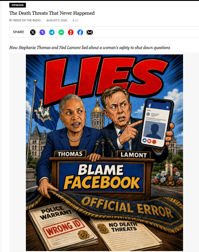 KristiTalmadge's tweet photo. 🔴 CONNECTICUT: Reese Hopkins, The Connecticut Centinal and Blue Lives Matter (Law Enforcement Today) were all called liars by actual serial liars, SotS Stephanie Thomas and Governor Ned Lamont.

Reese ain't having it!

Instead of blaming shoddy police work that (falsely) claimed (1) "illegal alien drunk driver and killer, Melissa Esperanza Ramirez-Romero" handed them an ID with (2) "American citizen Melissa Ramirez" from New Britain's number on it, they fabricated a story that Republicans and actual journalists doing journalism were lying.

Then they lied some more, stating the nice America lady in New Britain was getting death threats when she was not. There is a police report for that confirmation as well. American citizen Melissa Ramirez stated there were no death threats, and the only people harassing her were journalists.

This is the same Stephanie Thomas that hid from me twice when I went to her office. Thomas was refusing to answer my emails or return my phone calls regarding Jahana Hayes claims in 2024 that Democrats were wrongly being removed from Connecticut's voter rolls and they should check their voter registrations. My question was, "How many people in how many towns have been incorrectly removed from the voter rolls?"

Apparently the real answer was 0, so Thomas hid from me.

These corrupt Democrats do not care that Bridgeport Police Officer and a Mother of 3 were killed. They only care about gaslighting people into believing the TRUST Act Sanctuary State Law protecting illegal immigrants is great policy and hiding the voter rolls.

For the record, @AAGDhillon, this is NOT an example of an illegal alien or other noncitizen being on the Connecticut voter rolls.

This was a mistake on the application for the warrant affidavit by the Danbury police officers who wrote up the report. The drunk "Stamford Woman" who is illegal immigrant Melissa Esperanza Ramirez-Romero never provided a driver's license to the police even though that is what the police report says. She does not have one, and she is not registered to vote @DAGToddBlanche 

"Danbury Police Chief Patrick Ridenhour acknowledged that the warrant contained incorrect information. The explanation offered later was that the defendant provided her name and birthdate at the hospital, a law-enforcement database returned the New Britain woman’s information and the two identities became merged." 

These names were not "merged" through a technical error. This was a cop writing in a report that he was provided a driver's license by this killer that she never provided to him. The cops and courts "merged" the illegal alien's and American citizen's identities. Not any journalists @CTSotS @GovNedLamont 

New Britain Woman the Danbury Police put in the police report, is an American citizen properly registered to vote. There were NEVER any death threats, but Democrats love to lie and push their preferred narratives.

Some of us are worried that this case might get tossed from court over these significant warrant mistakes, so I hope DHS ICE is keeping an eye out for us and will pick up "illegal alien drunk driver and killer, Melissa Esperanza Ramirez-Romero, who was residing in Stamford" if they are forced to free her after she killed two people driving drunk on technicalities @SecMullinDHS