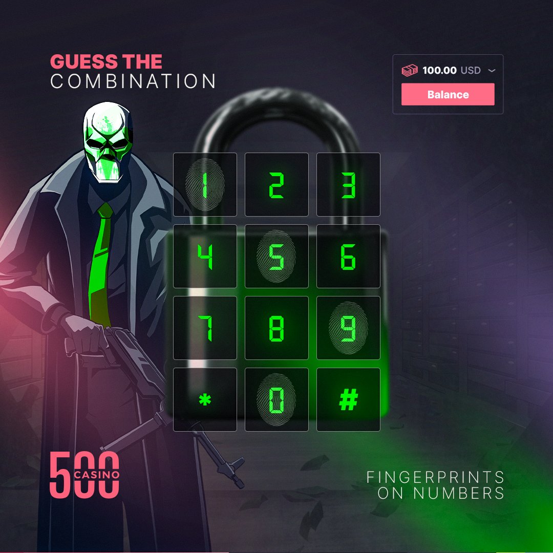 500Casino's tweet photo. For $100, can you guess the combination? 😏 https://t.co/OsiRUVTZuD