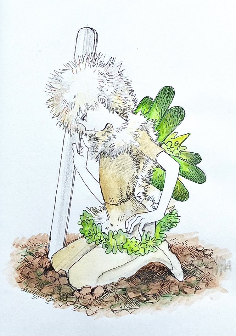 Piiman_nikuzume's tweet photo. 28日目　サボテンの精🌵
#イラスト https://t.co/cQcdMaV0p7