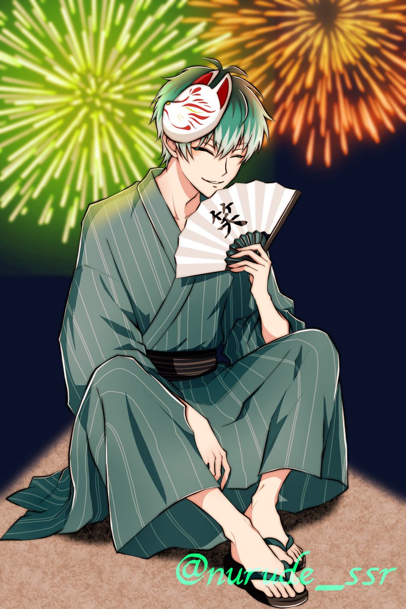 nurude_ssr's tweet photo. ささらくんと花火🎇🎆 https://t.co/UHZW9Na3tE