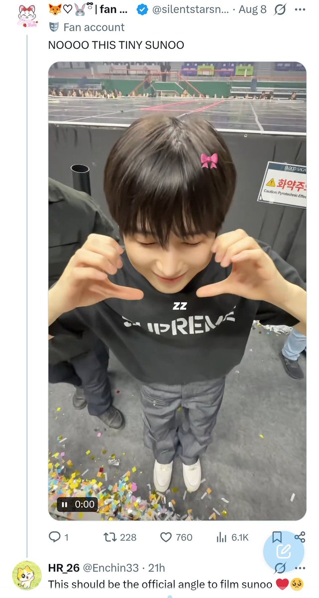 Enchin33's tweet photo. @silentstarsnk2 I am glad you posted this but it would have made me happier if u had acknowledged my comment too 🥺 https://t.co/wEPHuzyz3t