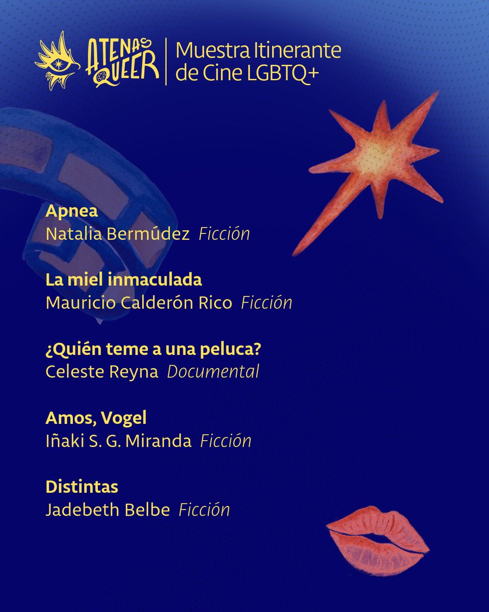 chico_cinema's tweet photo. Esta es la bonita selección oficial de cortometrajes de Atenas Queer✨ https://t.co/ZTdHeOk7qB