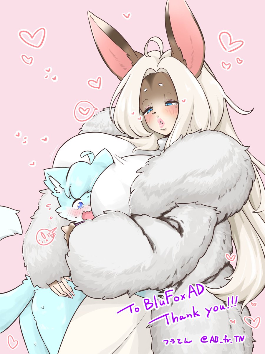 AB_fr_TN's tweet photo. Skeb納品しました！
ふわふわコートのウサギさんに抱きしめられて https://t.co/fTPOrBBHUx