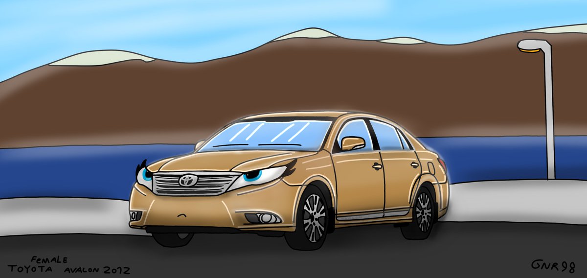generalian92055's tweet photo. I drew toyota avalon 2012 im really fall love with that cute! #livingmachine https://t.co/GDdawBUafT