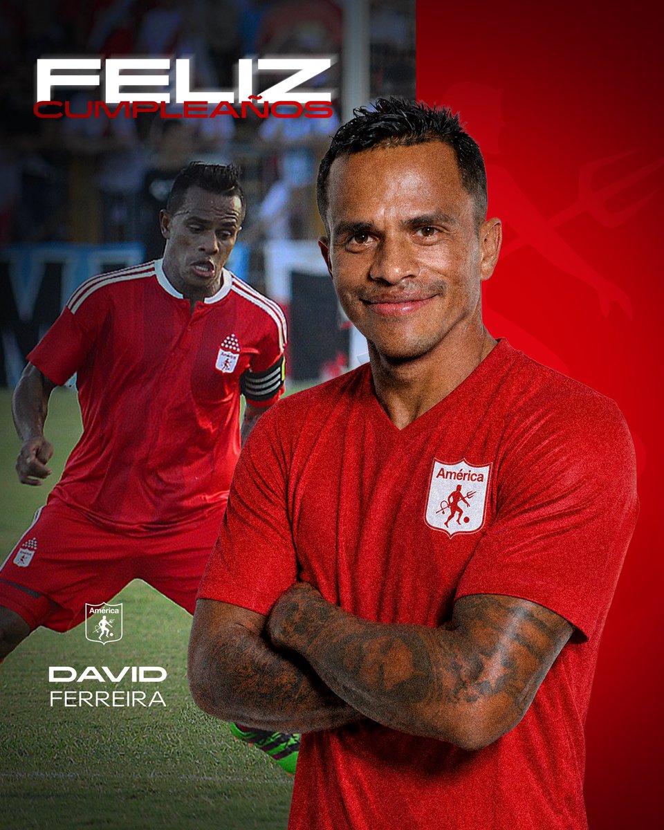 AmericadeCali's tweet photo. 👹🎂 Hoy celebramos a un hombre que dejó su visión, talento y entrega en la historia del América de Cali. ¡Que sean muchos más, David! 🙌 https://t.co/Q8JlsxsPsV