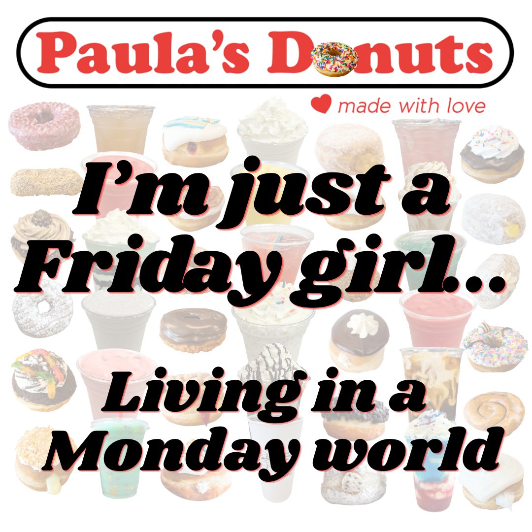 PaulasDonuts's tweet photo. 2 FREE DONUTS w/ purchase of every Dozen DONUTS today! 🍩🍩
&
1 FREE SPECIALTY DONUT w/ purchase of 5 SPECIALTY DONUTS! 🍩🍩

Order online for a quick pick-up: https://t.co/g5NVtQcarW

#applecrisp #cherry #biscoff #chocolate #peanutbutter #redvelvet #sourcream #cheese #unicorn #cookiemonster #maplebacon #cannolidonuts #cookiedough #mondaymood #MONDAYMOTIVATION #BestDealInTown