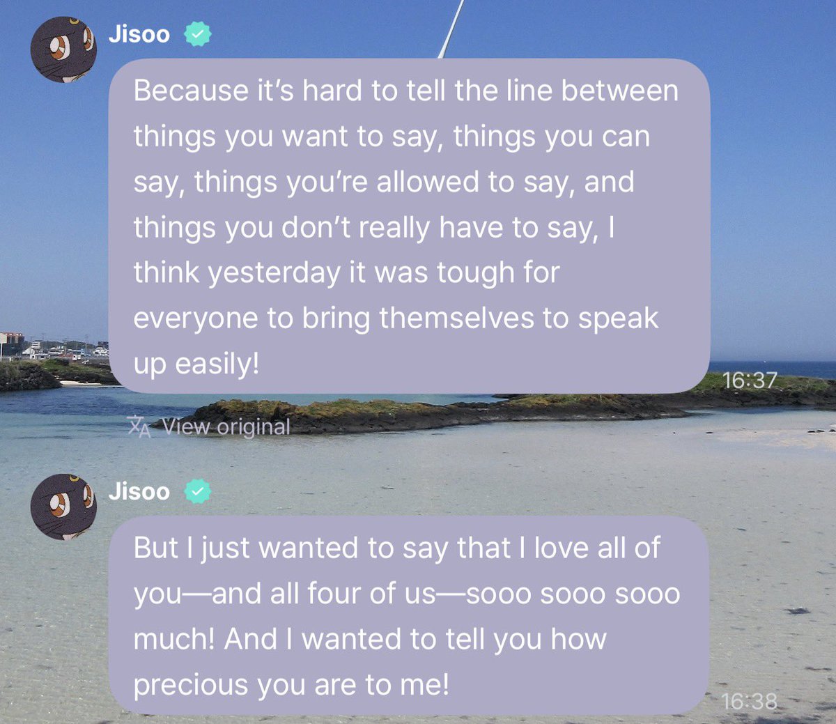 jisoomons's tweet photo. Jisoo is active on her app. She thanked everyone for meeting her at Beijing airport and spoke on behalf of all Blackpink girls regarding yesterday. https://t.co/HmlKbYef8r