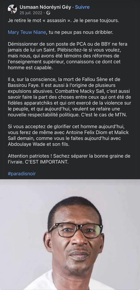FapatrioteS's tweet photo. Usmaan Nooreyni ku jara bayé xel la https://t.co/6dKUc3hMOw