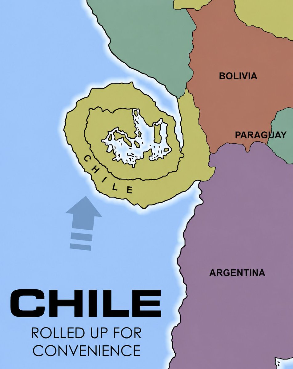 theepicmap's tweet photo. Chile coiled for convenience https://t.co/eD0MuPhn2w