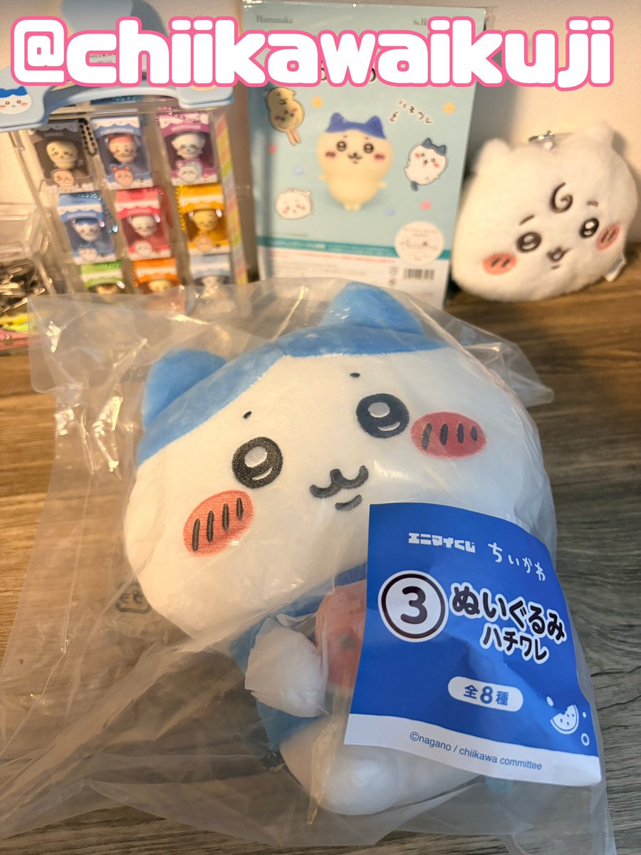 chiikawaikuji's tweet photo. 【交換】
ちいかわエニマイくじ

譲→ぬいぐるみ(ハチワレ)
　　ポーチ(ちいかわ/ハチワレ)
　　(うさぎ/ラッコ)(モモンガ/古本屋)
　　(くりまんじゅう/シーサー)
　　豆皿セット(くりまんじゅう/シーサー)

求→風鈴ちいかわ、風鈴ハチワレ、ぬいぐるみ(ちいかわ)、定価

横浜駅手渡し優先🙇🏼‍♀️郵送可 https://t.co/p5ZGDN8ZSk