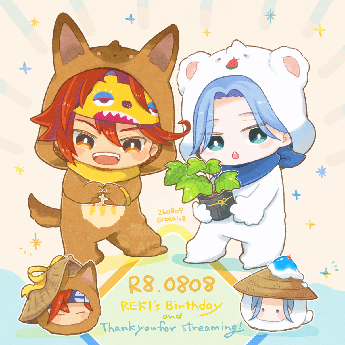 kealu8's tweet photo. ∞/∞/∞🛹　インライありがと～ございました！🎂💛💙💛💙🪴 https://t.co/QTyKZpPJyv