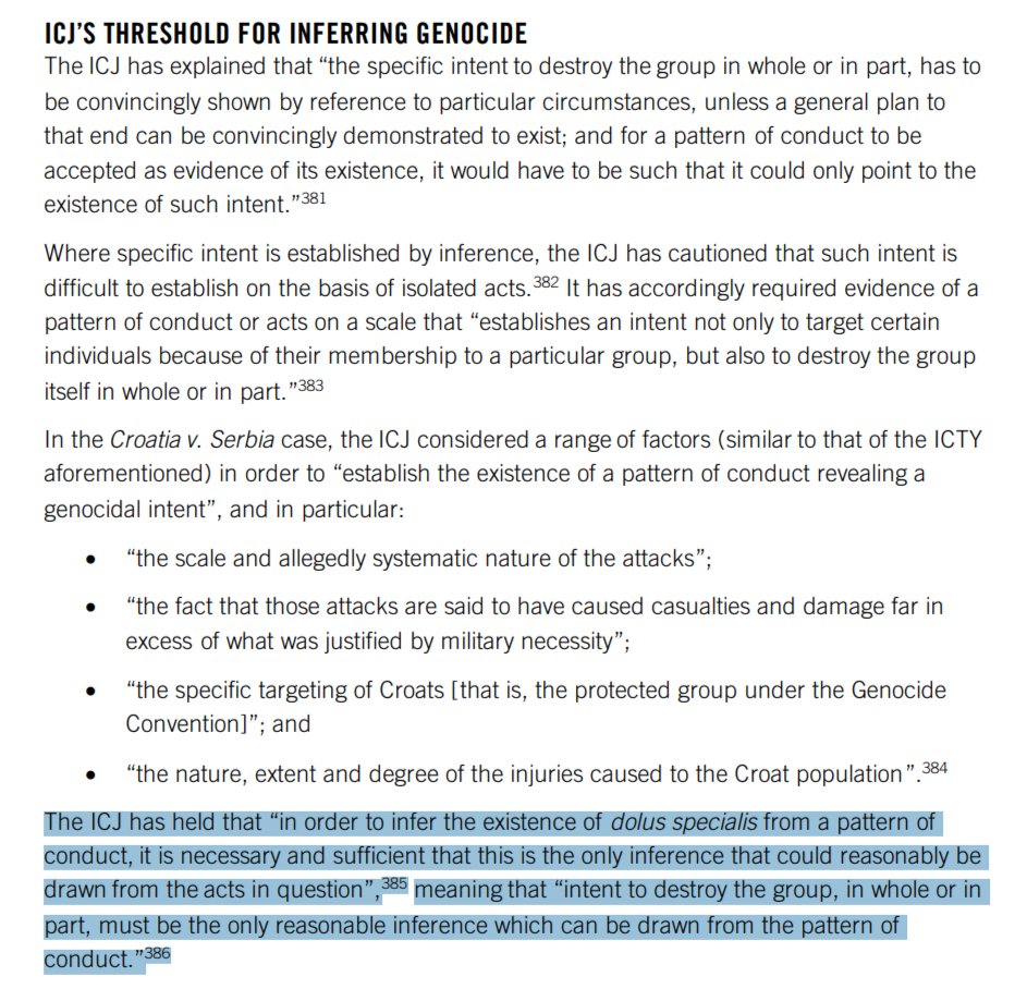 elderofziyon's tweet photo. All you have to do is actually READ the pro-"genocide" arguments, like from Amnesty here, to see that they deviated from ICJ rulings - meaning, they made up their own interpretation of international law and called it "genocide."

These aren't my words. They are  @Amnesty's. And every other organization that makes the same claim has to go through the same hoops why we should ignore the ICJ's clear ruling and create brand new international law, JUST FOR ISRAEL. Because if you apply these new rules to everyone, essentially every war where civilians die can be called genocide - all you have to do is claim "well, they didn't ONLY want to defeat the enemy, but  our incredible mind-reading skills prove that they ALSO intended to destroy the entire people," and ignore all counterevidence. Which is exactly what Amnesty and the UN and ther others did. 

In other words, @mehdirhasan is a liar.