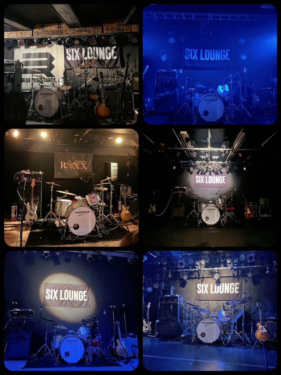 kiririshima's tweet photo. 真夏の夜のうちに、東北。全通！

こんな短い間にSIX LOUNGEのライブを何本も観られるなんて、正直めちゃくちゃ感動した。

やっぱり一番好きなときに、そのバンドのツアーを最初から最後まで追えるって世界一幸せだと思う。

そして帰国翌日、見事に体調崩しました。笑 https://t.co/89LMFOa401