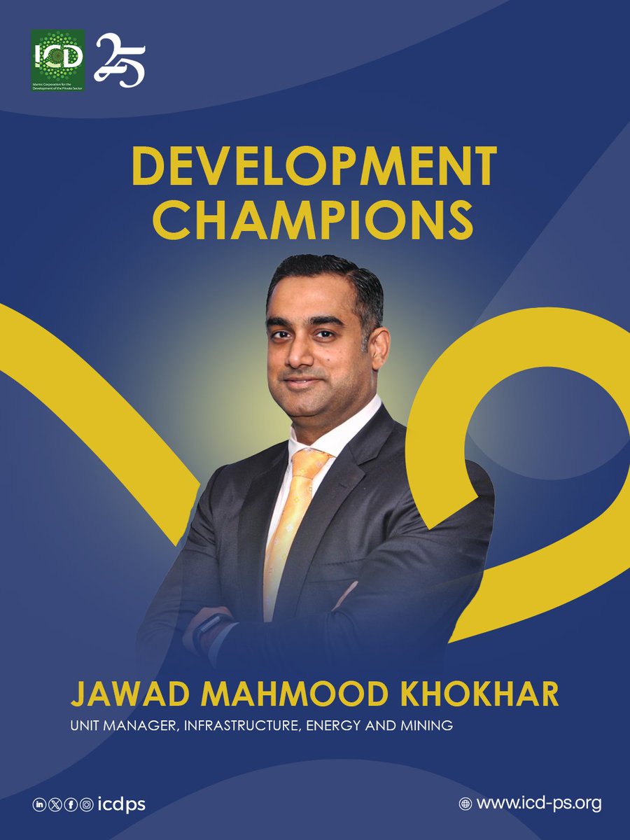 ICD_PS's tweet photo. Infrastructure and energy are more than essential sectors. They are the foundations upon which resilient economies, competitive industries, and thriving communities are built Through Shariah-compliant financing, ICD mobilizes private sector investment into high-impact projects that expand access to critical infrastructure, strengthen energy security, improve connectivity, and enable businesses to arow.
These investments help address development gaps while creating quality jobs, supporting local value chains, and opening new opportunities for communities across ICD's member countries.
By combining financial sustainability with measurable development impact, ICD helps transform private sector ambition intc stronger economic foundations, greater resilience, inclusive prosperity, and lasting progress for present and future generations.
#ICDDevelopmentChampions #PrivateSectorDevelopment #IslamicFinance