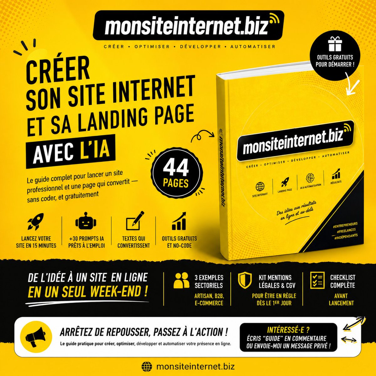 siteinternetbiz's tweet photo. Créé ton site internet et ta landing page gratuitement avec l'IA et le no code ! https://t.co/Xt8RR6IaVR #landingpages #siteweb #siteinternet #ia #nocode #ai https://t.co/kur2D1baok