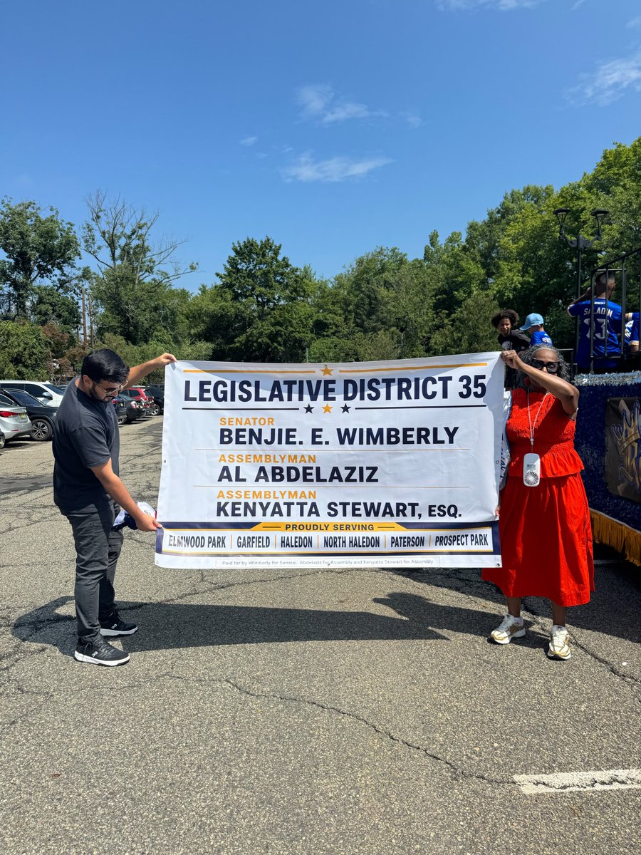 BenjieWimberly's tweet photo. It was a great honor to be the Grand Marshall for the Haledon Day Parade yesterday! Thank you, Mayor Michael Johnson & Haledon City Council! #HaledonDay #LD35 #GrandMarshall https://t.co/NhlUXp4rbj